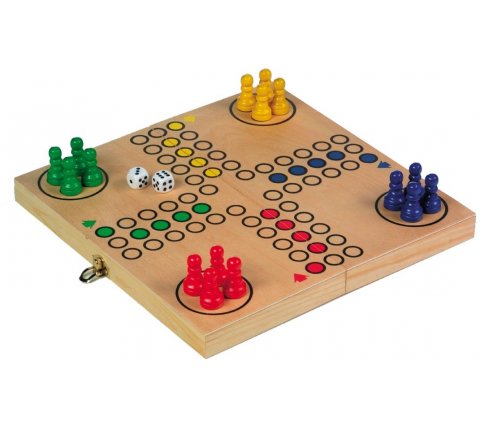 piek verraden onderhoud Ludo: Hout Opklapbaar (NL/EN/FR/DE) - Longfield Games | Spellenwinkel.nl