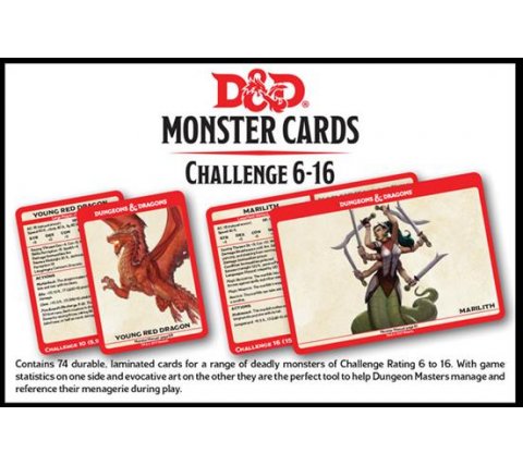Dungeons and Dragons 5.0 - Monster Cards: Challenge 6-16 (EN ...