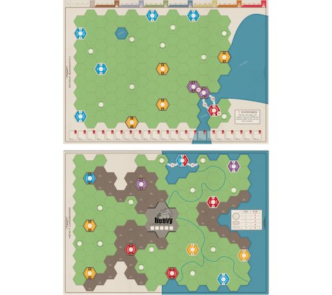 Age of Steam: Deluxe Edition - Expansion Maps: Detroit Bankruptcy & Heavy Cardboard (EN/FR/DE)