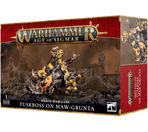 Warhammer Age of Sigmar - Orruk Warclans: Tuskboss on Maw-Grunta