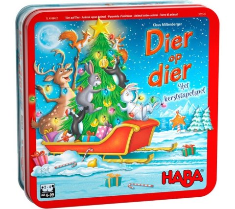 Dier op Dier: Het Kerststapelspel (NL/EN/FR/DE)