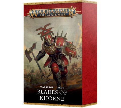 Warhammer Age of Sigmar - Warscroll Cards: Blades of Khorne