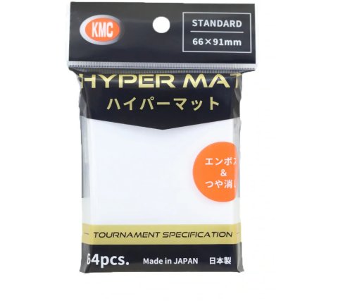 KMC - Standard Sleeves Hyper Matte: White (64 stuks)