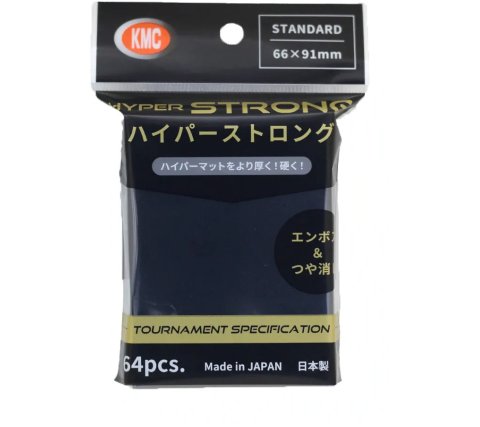 KMC - Standard Sleeves Hyper Strong: Black (80 stuks)