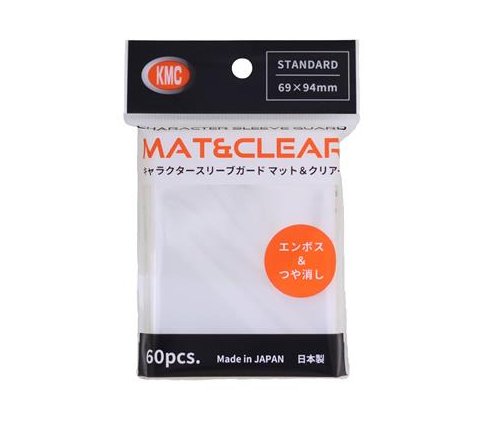 KMC - Standard Sleeves Character Guard: Matte and Clear (60 stuks)