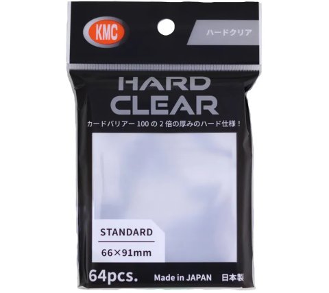 KMC - Standard Sleeves: Hard Clear (64 stuks)