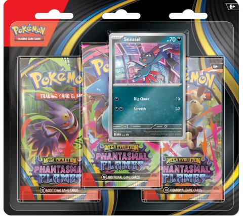 Pokémon: Mega Evolution - Phantasmal Flames 3 Booster Blister: Sneasel
