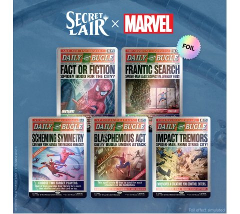 Secret Lair x Marvel's Spider-Man 5種セット Magic: the Gathering - Secret Lair Drop Series: Secret Lair x