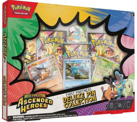 Pokémon: Mega Evolution - Ascended Heroes: First Partners Deluxe Pin Collection