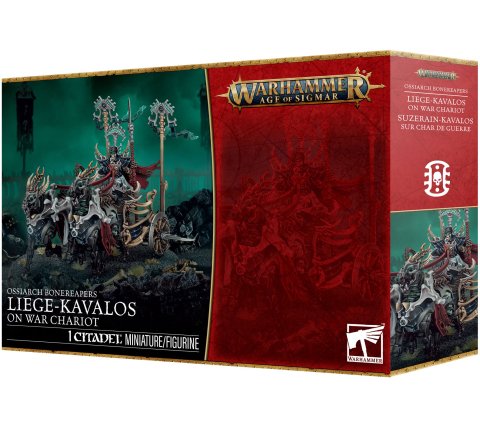 Warhammer Age of Sigmar - Ossiarch Bonereapers: Liege-Kavalos On War Chariot