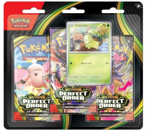 Pokémon: Mega Evolution - Perfect Order 3 Booster Blister: Chikorita