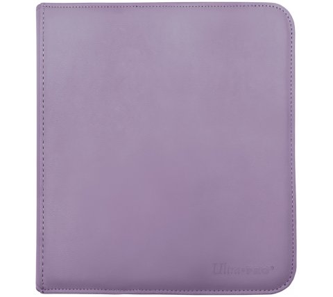 Premium Pro 12 Pocket Zippered Binder: Purple