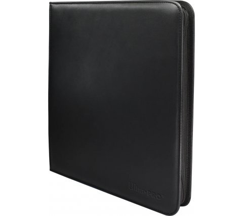 Vivid Pro 12 Pocket Zippered Binder: Black