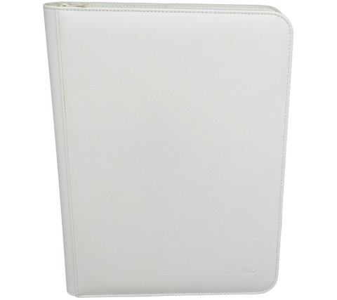 Vivid 9 Pocket Zippered Pro Binder - White