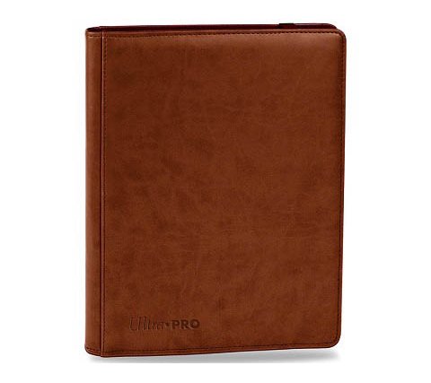 Premium Pro 9 Pocket Binder Brown