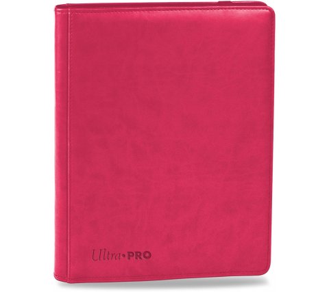 Premium Pro 9 Pocket Binder Bright Pink