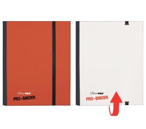 Pro 4 Pocket Binder Red / White Flip