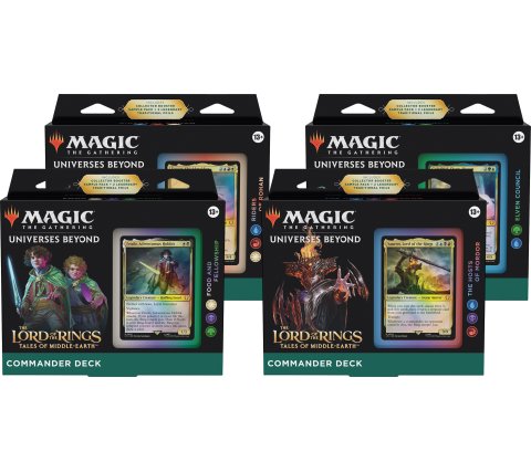 Magic: The Gathering - The Lord of the Rings - Tales of Middle-Earth - Commander  Deck (Set of 4) - Game Nerdz