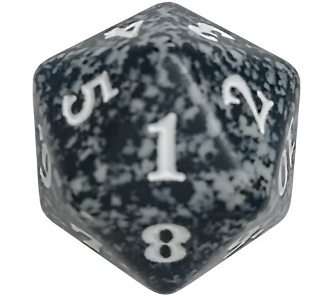 Spindown Die D20 Black