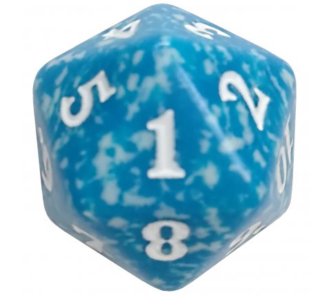 Spindown Die D20 Blue