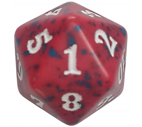 Spindown Die D20 Red