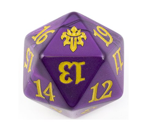 Oversized Spindown Die D20 Throne of Eldraine