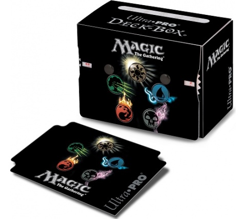 Deckbox Mana Symbols Black (inclusief life counter)