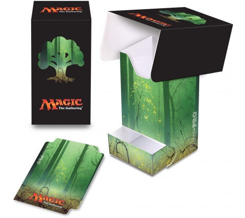 Deckbox with Tray Mana Green: Forest
