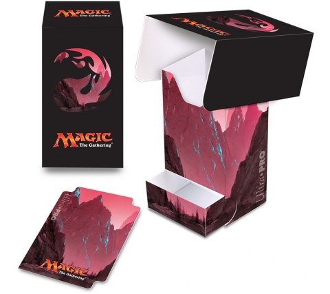 Deckbox with Tray Mana Red: Mountain