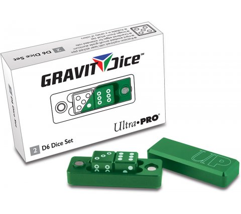 Dice Set D6 Gravity Dice: Emerald (2 stuks)