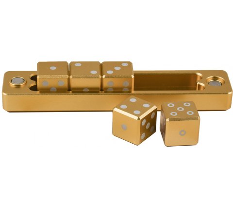 Dice Set D6 Gravity Dice: Gold (5 stuks)