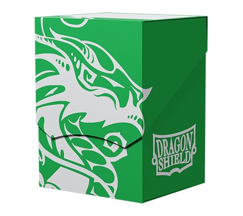 Dragon Shield ART20404 Deck Shell Porta Mazzi - Verde - Capienza 85+ Carte - Con Divisorio