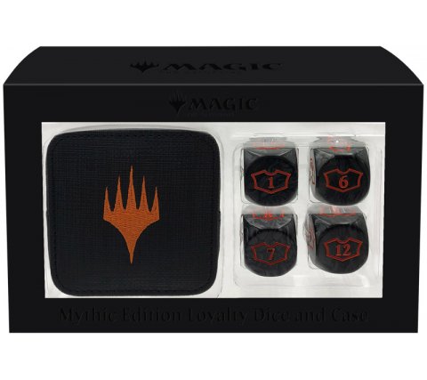Oversized Loyalty Dice Set and Case: Mythic Edition (4 pieces)