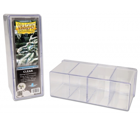 Dragon Shield Gaming Box 4 Compartments Clear