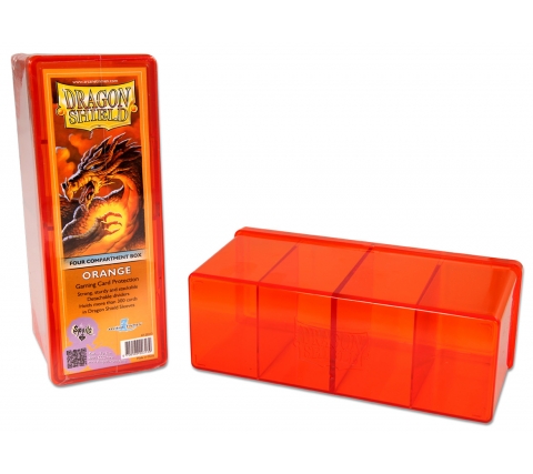 Dragon Shield Gaming Box 4 Compartments Orange