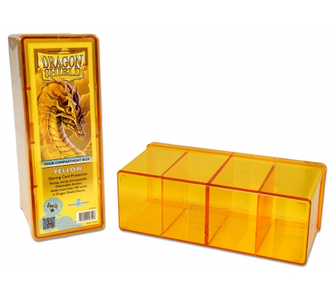 Dragon Shield Gaming Box 4 Compartments Yellow