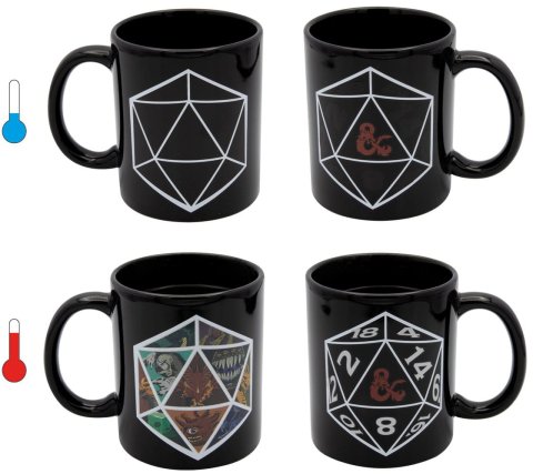 Joy Toy Dungeons and Dragons - Heat Changing Mug D20
