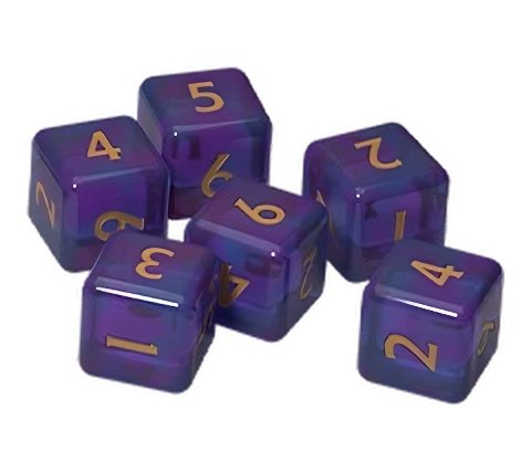 Disney Lorcana - Ursula's Return Damage Counter Dice (6 stuks)