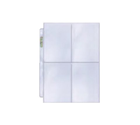 4 Pocket Pages Top Loading Clear Platinum (100 stuks)