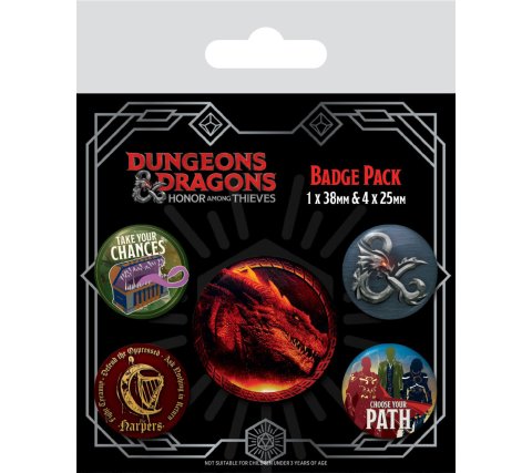 Dungeons and Dragons - Pin-Back Buttons: Honor Among Thieves (5 pieces)