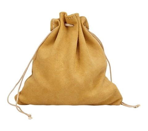 Leather Dice Bag Camel (large)