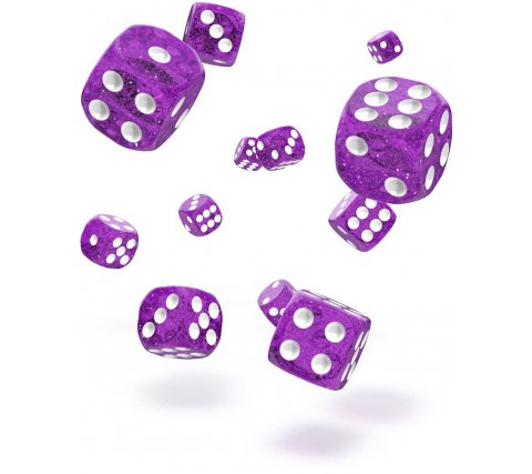 Oakie Doakie Dice Set D6 Speckled: Purple (36 stuks)