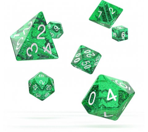 Oakie Doakie Dice Set RPG Speckled: Green (7 stuks)