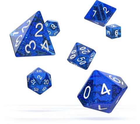 Oakie Doakie Dice Set RPG Speckled: Blue (7 stuks)