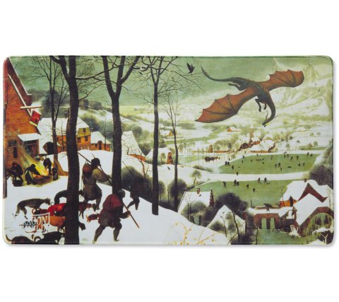 Dragon Shield Playmat Art: Hunters in the Snow