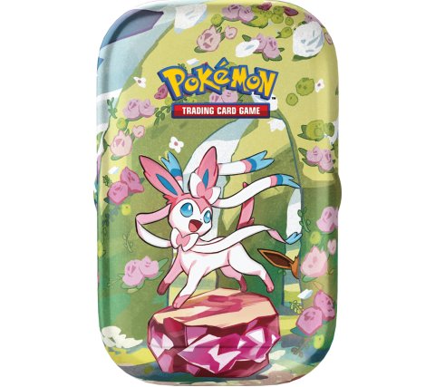 pokemon trading card game prismatic evolutions mini tin Pokemon TCG: Scarlet & Violet Prismatic Evolutions- Mini Tin Display ( –  Double Infinity Gaming main image 0