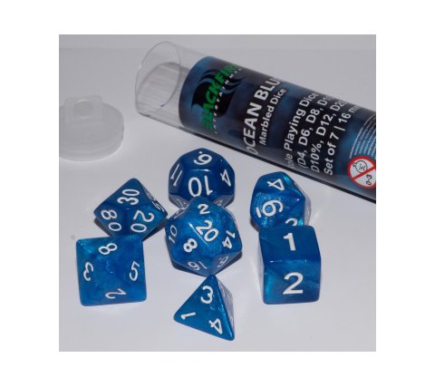 Role Playing Dice Set Ocean Blue (7-delig)
