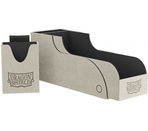 Dragon Shield Nest 300+ with Tray: Light Grey and Black