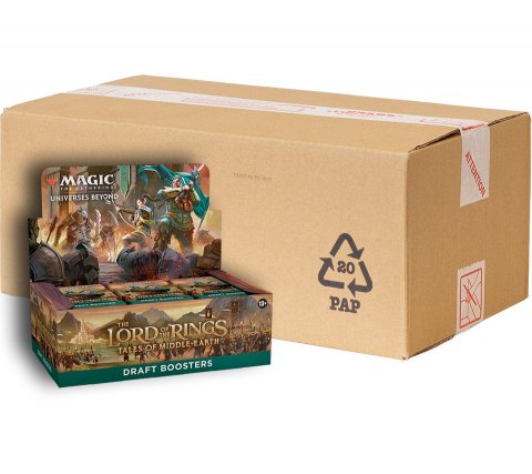Sealed Case Draft Boosterbox Lord of the Rings: Tales of Middle-earth (sealed case met 6 boosterboxen)
