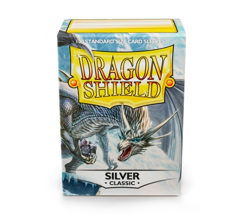 Dragon Shield Sleeves Classic Silver (100 stuks)